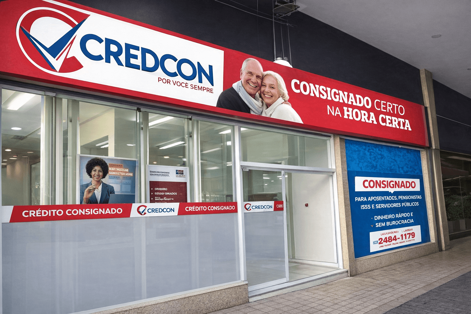 Fachada da loja Credcon — Rua São Joaquim, 55, Centro, Joinville/SC